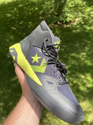 Converse G4 Hi Top Black Lemon Volt Men's Size 165907c