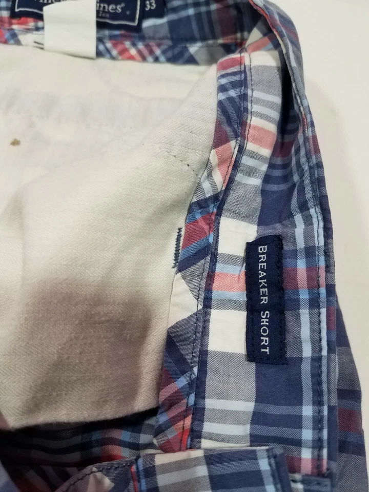Pantalones Cortos Vineyard Vines Breaker Para Hombre Talla 33 Frente Plano Colorido A Cuadros Informales Foto 3 de 4