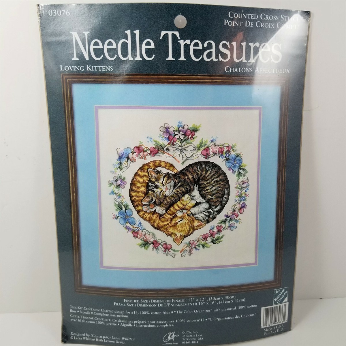 Needle Treasures Borderlines Loving Kittens Counted Cross Stitch