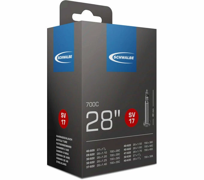 Schwalbe Fahrradschlauch SV17 28" 700x28C / 700x45C 28-622 / 40-635 28x1.75