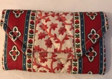 Vera Bradley Retired Rare Red Delft Credit Card Case