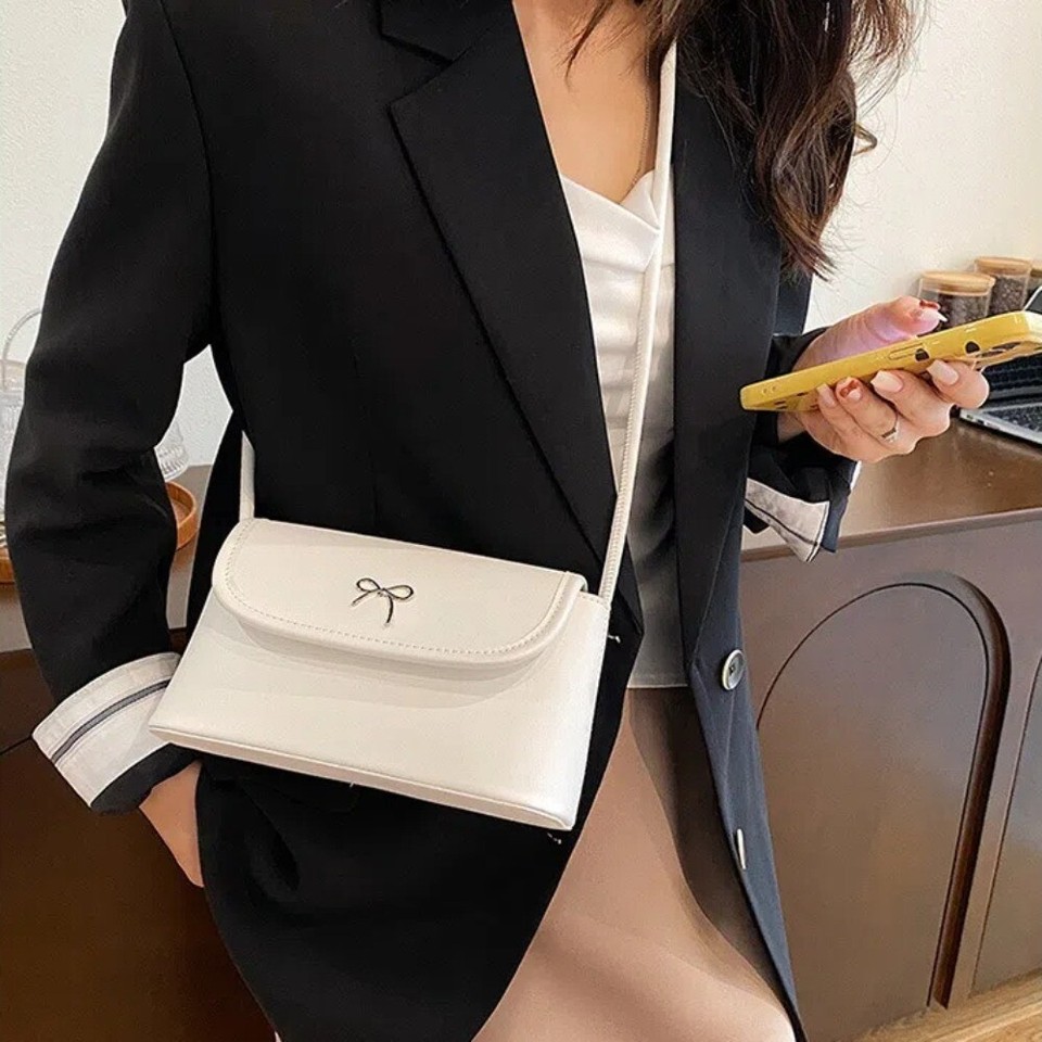 Large Capacity Underarm Bag Solid Color Crossbody Bag Shoulder Bag