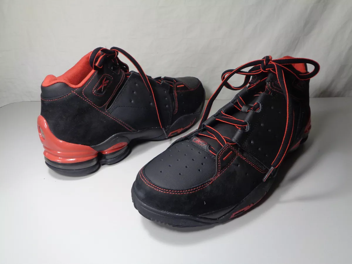 Retro School Men&#039;s Reebok Step Back Black/Red Champs Basketball Size 13 New | eBay