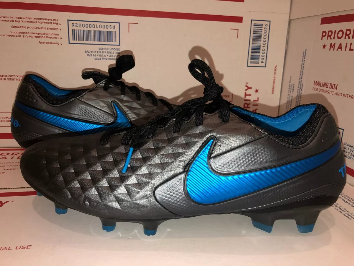 woensdag chatten Bekentenis Nike Tiempo Legend 8 Elite FG ACC Soccer Cleats Black/Blue AT5293-004 Sz 7  US | eBay