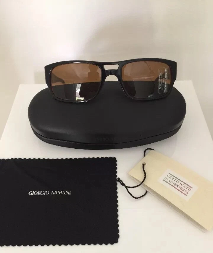 Vintage Giorgio Armani Sunglasses GA 2519 C. Shiny Black & Tortoise 54mm Italy - Image 2 of 4