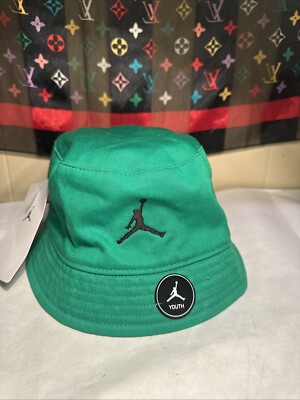 NEW Nike Jordan Jumpman YOUTH Boys Bucket Hat Lucky Green