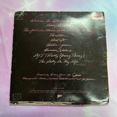 Michael Jackson - Thriller (RARE ERROR ON BACK - NO MJ) Vinyl