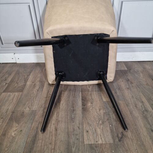 Retro Vintage Mid Century Atomic Style Tub Chair- Desk Seat - Faux Leather Vinyl - Picture 19 of 24