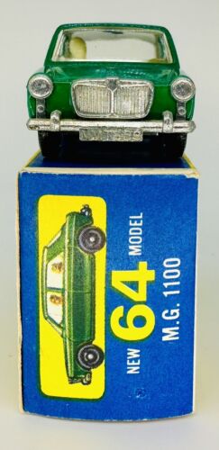 1966 Original Matchbox Lesney 64B MG 1100 Type D/E Box NOS CLEAN & GORGEOUS - Picture 3 of 10