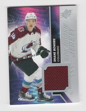 2020-21 SPx HOCKEY SPX ROOKIE JERSEY SHANE BOWERS COLORADO AVALANCHE