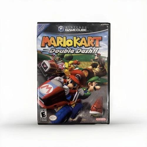 Mario Kart Double Dash Nintendo GameCube Complete CIB W/ Manual Black Label GC