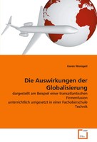 Karen Wonigeit | Die Auswirkungen Der Globalisierung | Taschenbuch | Deutsch