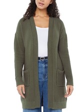 Women s Gap Long Sleeve Cotton Blend Cardigan Size Medium Green NWT MSRP 79.95