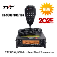 New TYT TH-9800plus Mobile Radio Quad Band 28/50/144/420MHz 50W Car Transceiver