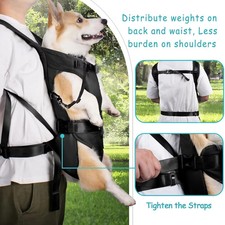 Dog Carrier Backpack Thickened Sponge Pet Front Travel Bag Outdoor Walking Tote