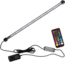 LED Aquarium Light, 23 Inches Fish Tank Light RGB Color Underwater Light Submers