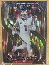 2024 Panini Select Deebo Samuel Black And Red #146 49ers Commanders