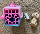 2021 Mattel Barbie Pink & Blue Pet Carrier Dog Puppy Pet Accessory Vet Pet Tech