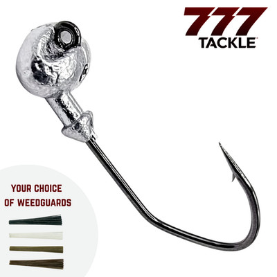 Recessed Football Weedless Fishing Jig UnPainted Victory Hook 5 10 or 25 Pack