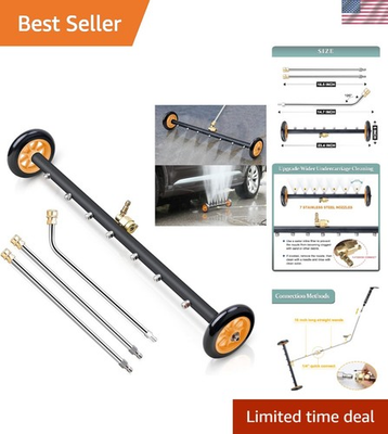 #ad Effortless Undercarriage Cleaning: 24 Inch Pressure Washer Cleaner amp; Wand Set $123.99