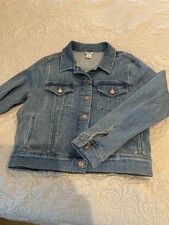 ARIAT LIGHT BLUE WOMENS DENIM JACKET SZ LARGE