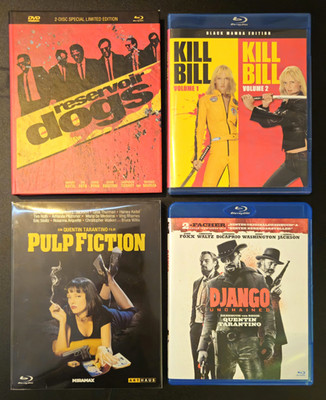 Tarantino Blu-ray Bundle: Pulp Fiction, Kill Bill 1+2, Reservoir Dogs, Django 
