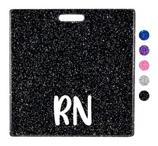 Plifal RN Badge Buddy Card Nurse Nursing Accessories H-RN-Black, Black