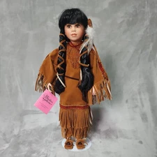 Authentic Timeless Moments Paradise Galleries 16" Autumn Sun Porcelain Doll