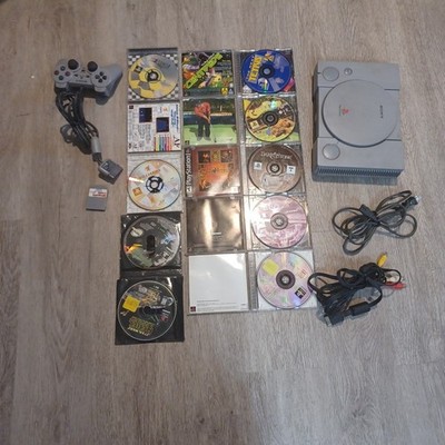 Tested And Working Ps1 W/Controller And Memory Card And Games. Some Cases Broken