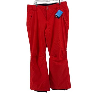 Columbia Womens Slope Edge Omni-Heat Ski Pants Red Waterproof XL XK8464-843 NWT
