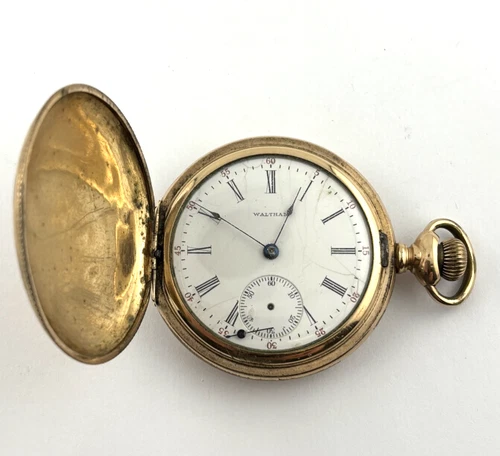 Waltham 1903 Antique Mechanical Pocket Watch  17J  16s  12668405 DOESN'T WORK