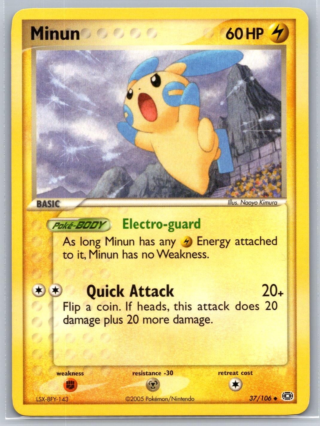 Minun Emerald 37/106 Pokemon Card NM