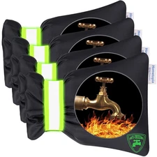 Outdoor Faucet Covers for Winter - 4 Pack Pro 6.7 W x 8.3 H Outdoor Water Fau...