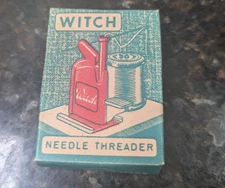 Vintage 60's WITCH Automatic Needle Threader West Germany With Manual + Box
