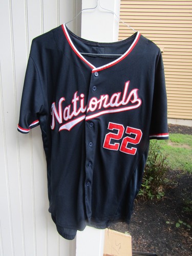 Juan Soto #22 Washington Nationals Majestic Cool Base Navy Jersey Men’s Medium