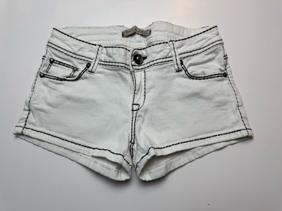CIPO & BAXX, Shorts, Hot Pants, Größe XS, Weiß mit schwarzen Nähten, Jeans 