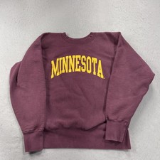 VINTAGE Minnesota Golden Gophers Sweatshirt Mens Medium Weave The Game NCAA 90s