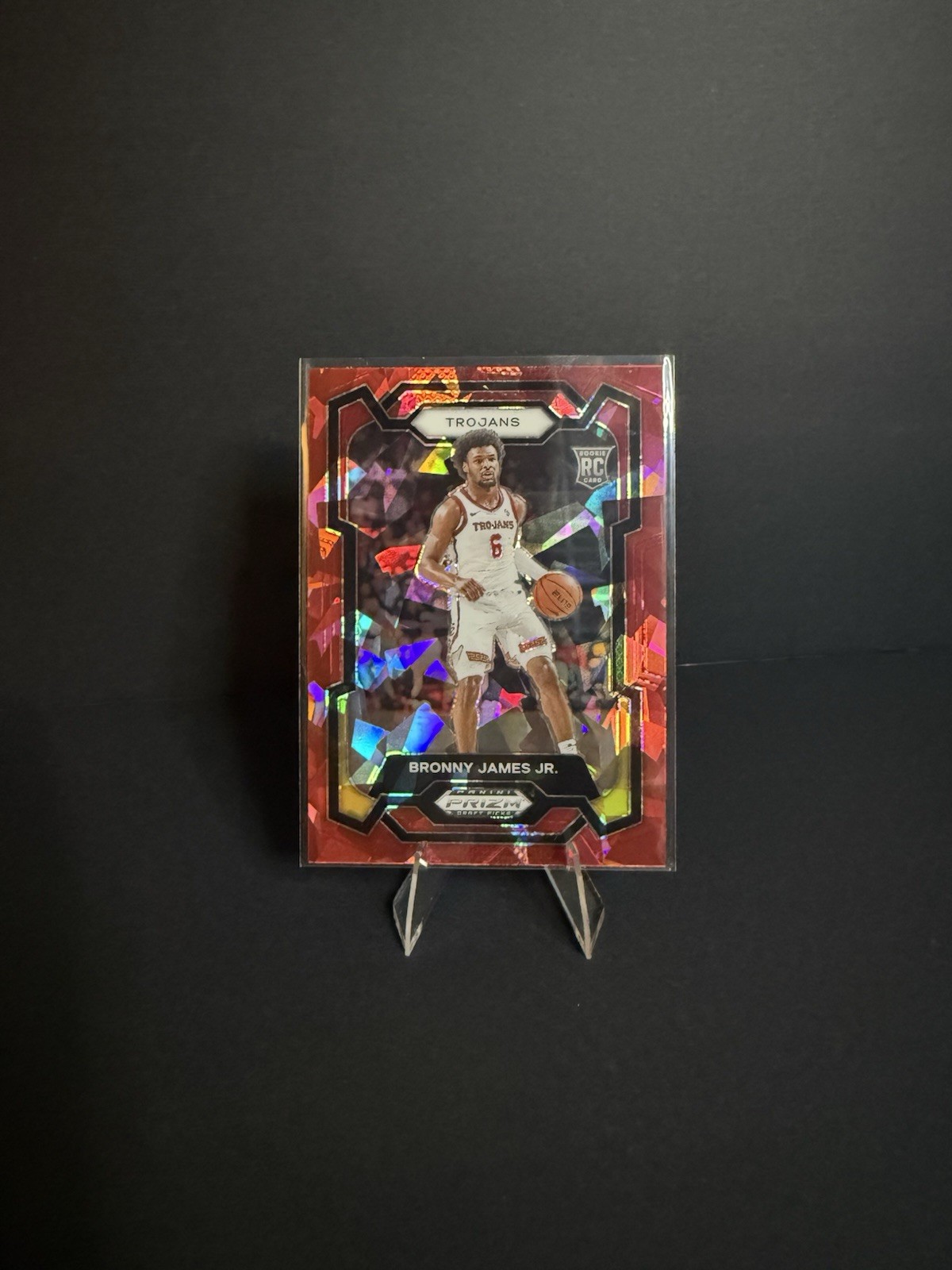 2024 Panini Prizm Draft Picks - Bronny James #86 Red Ice Prizm (RC)