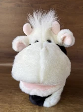 Aurora Daisy Dairy Cow Plush Hand Puppet