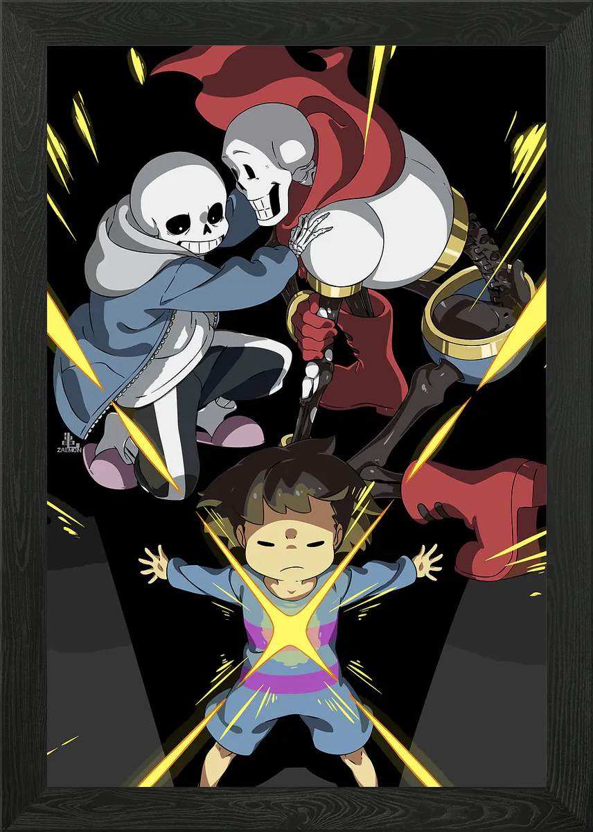 Undertale First Picture Undertale Framed Wall Art Poster Canvas Print Picture | eBay UK