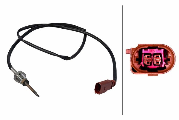 Hella Sensor, Abgastemperatur Nach, RußPartikelfilter, Vor U.A. FüR Audi, Seat-image