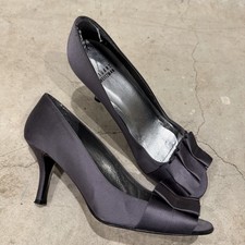 STUART WEITZMAN Womens Purple Blue Satin Gigiritz Pump Shoes Size 8 M