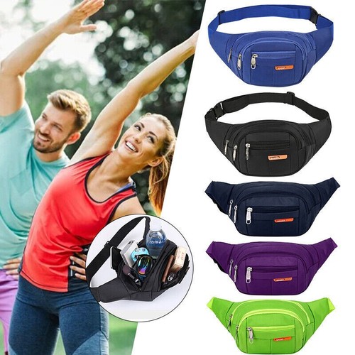 Große wasserdichte Gürteltasche Unisex Bauchtasche Gürteltasche Geldbörse Reise - Bild 14 von 21