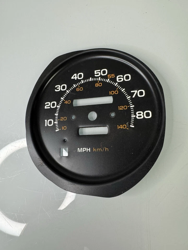 Pontiac Lemans & Grand Prix 1981 80 MPH velocímetro placa frontal solo fabricante de fábrica Foto 4 de 4