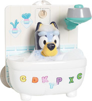Shower & Scrub Bluey, Bath Toy for Toddlers, Interactive Water Play, Bubble Acti