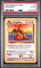 1999 POKEMON FOSSIL #19 DRAGONITE PSA 6