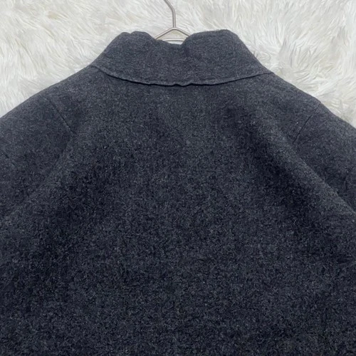 45rpm Charcoal Wool Mock Neck Collarless Jacket Embroidered Japan Size 3 image 8