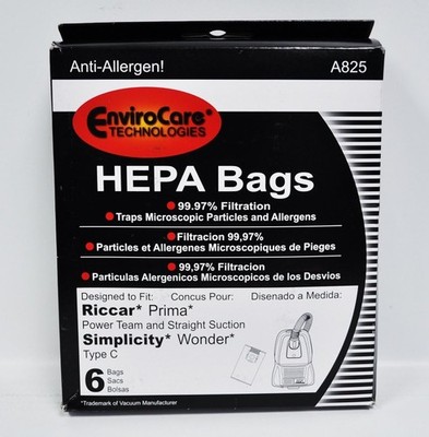 Replacement Filtration Vacuum Cleaner bags made to fit Riccar Prima