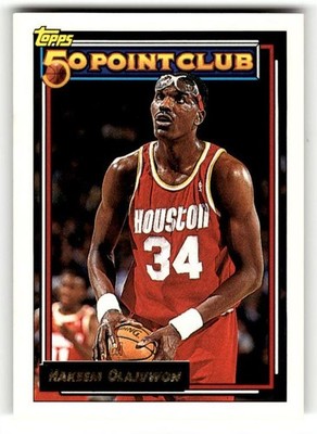 1992-93 Topps #214 Hakeem Olajuwon Gold