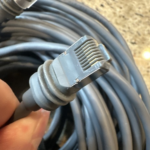CAT5e Ethernet FTP Patch Cable RJ-45 Internet Cord Gray 150FT Outdoor Suitable - Afbeelding 3 van 5